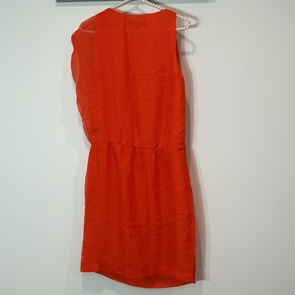 Robert Rodriguez Silk mandarin orange mini dress women’s size small 4 - Picture 6 of 6